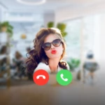 fake video call android application logo